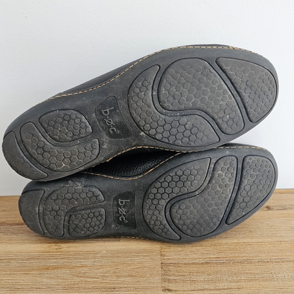 BOC Born Concept Brampton Mens Pebbled Black Leather Slip On Loafers, - Picture 9 of 10